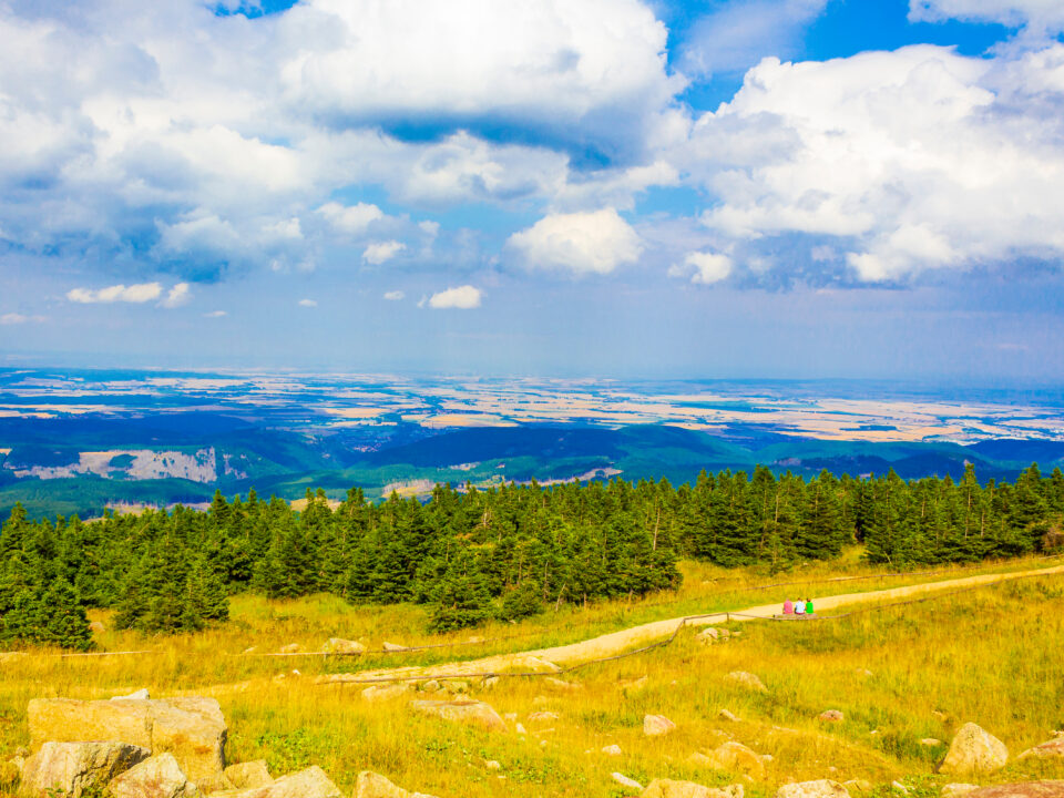 Rundflug über der Region Harz